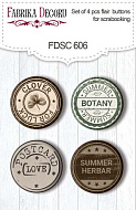 скрапфишки набор 4шт summer botanical story en #606 