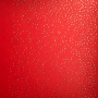 Piece of PU leather for bookbinding with gold pattern Golden Mini Drops Red, 50cm x 25cm - 1