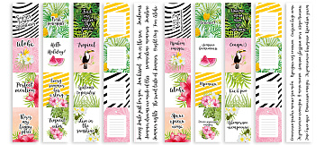 Set of stripes with pictures for decoration  "Wild Tropics"