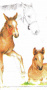 Decoupage napkin "Horses" - 0