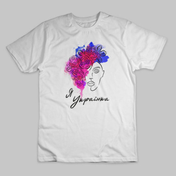 Stencil for decoration XL size (30*30cm), Portrait of a Ukrainian woman with roses UA #198 - 2