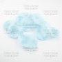 Petals are chiffon gentle blue, 10pcs