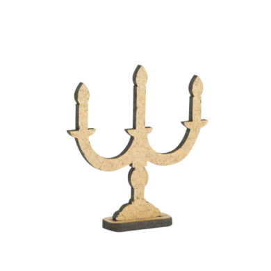 фигурки 3d для украшения кукольных домиков и шедоубоксов камин, подсвечник, набор #51 - 2