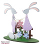 Blank for decoration"Spring bunnies" #150 - 1