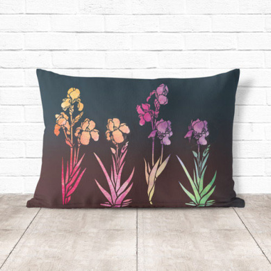 трафарет многоразовый xl (30х30см), ирисы #007 фабрика декору - 2