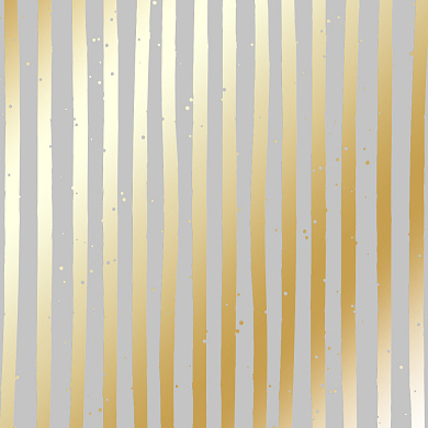 лист односторонней бумаги с фольгированием, дизайн golden stripes gray, 30,5см х 30,5 см