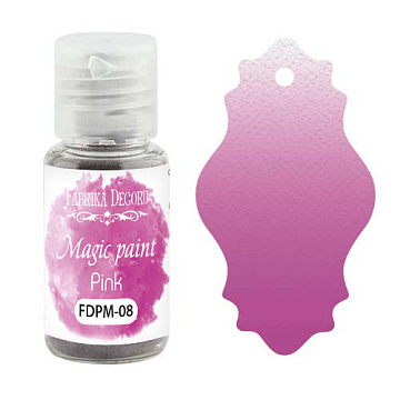 Sucha farba Magic paint Różowa, 15 ml
