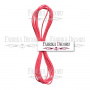Elastic round cord, color Bright pink