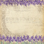 Doppelseitiges Scrapbooking-Papierset Lavender Provence, 20 cm x 20 cm, 10 Blätter