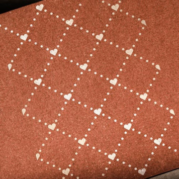 Stencil for crafts 15x20cm "Mesh with hearts" #149 - 2