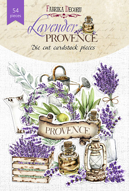 набор высечек, коллекция lavender provence, 54 шт