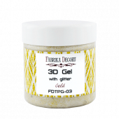 3-д гель с глиттером, золото, 150 мл фабрика декору 3-д гель с глиттером, золото, 150 мл фабрика декору