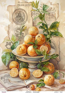 Decoupage card #0848, 29,7x42cm