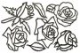 Spanplatten-Set "Rosen" #027