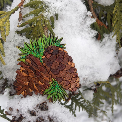 brooch blank for coloring, #032 - 2