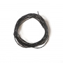 Round wax cord, d=1mm, color Black