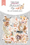 Set of die cuts Sentimental story, 58 pcs