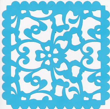 Stencil for crafts 14x14cm "Ornament 2" #046