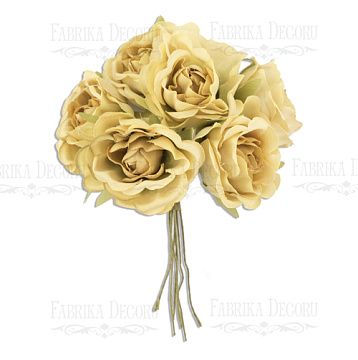  Bouquet of peonies sepia, 6pcs