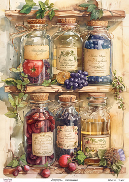 Decoupage card #0840, 29,7x42cm