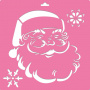 Stencil for decoration XL size (30*30cm), Santa Claus #181