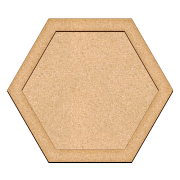 Art board Hexagon, 34,5cm х 30cm