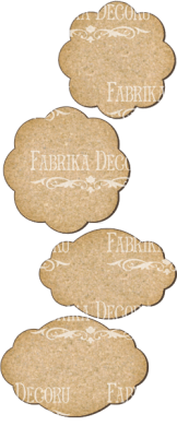 set of mdf ornaments for decoration #116 - 2