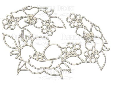 мегачипборд цветочный 30x30 см #001  - 2 мегачипборд цветочный 30x30 см #001  - 2