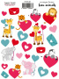 Набор наклеек (стикеров) 23 шт Love animals #088