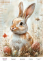 декупажная карта «пасхальный кролик-12» #000936, 21см x 29,7см фабрика декору