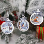 DIY wooden set “Winter Forest” for making 3 Christmas tree decorations, #052 - 7