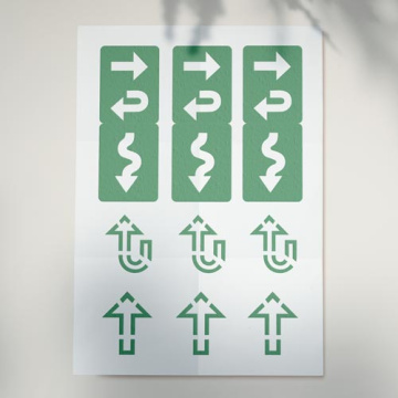Set of stencils for crafts 7x5.2sm "Mini arrows 01" # 076 - 2