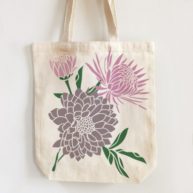 трафарет многоразовый xl (30х30см), георгина #003 фабрика декору - 2