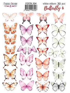 Set of stickers 30pcs Butterfly #304