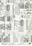 Деко веллум (лист кальки с рисунком) Vintage Architectural capitals, А3 (29,7см х 42см)