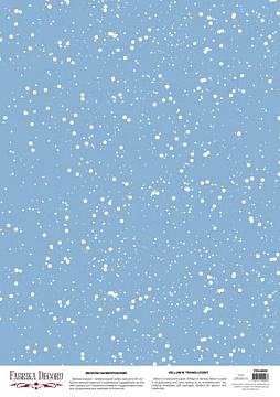 Arkusz kalki z nadrukiem, Deco Vellum, „Śnieg”, format A3 (11,7" х 16,5")