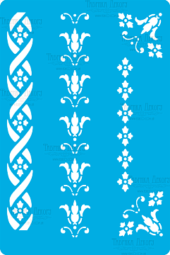 Stencil for crafts 15x20cm "Ar Deco Ornaments" #267