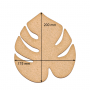 Art board Monstera Leaf, 17,5cm х 20cm - 0