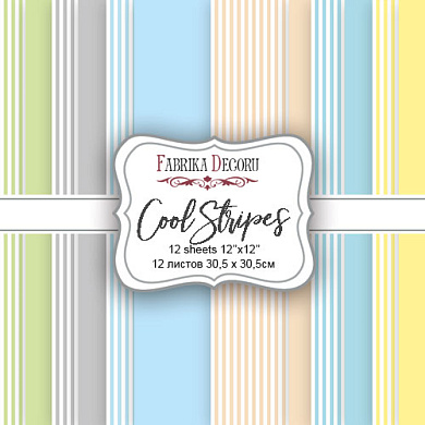 набор скрапбумаги cool stripes 30.5 х 30.5 см 12 листов
