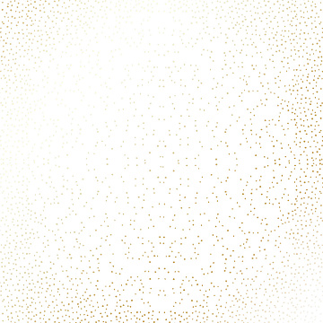 Blatt aus einseitigem Papier mit Goldfolienprägung, Muster Golden Mini Drops White, 12"x12"
