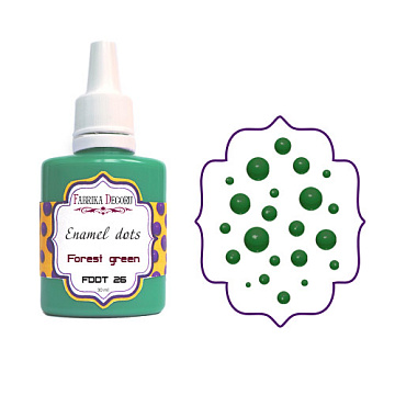 Liquid enamel dots Forest green 30 ml