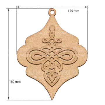 Blank for decoration New year tree toy 46, #479 - 2