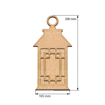  Art board Decorative lantern 10,5х20 cm - 2