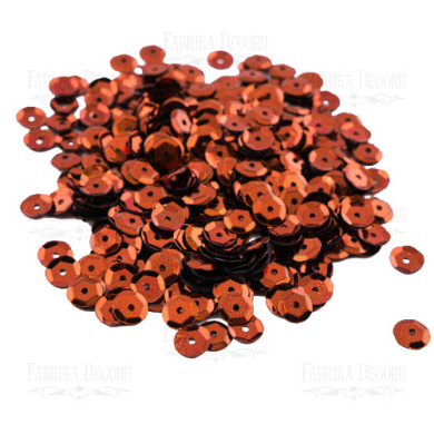 Sequins Round rosettes, burgundy metallic, #219 - 2 Sequins Round rosettes, burgundy metallic, #219 - 2