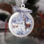 DIY wooden set “Winter Forest” for making 3 Christmas tree decorations, #052 - 3