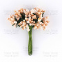 Set of decorative sprigs Peach 12pcs