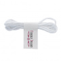 Knitted cotton cord, color white, d=2,5mm