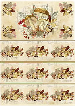 Decoupage-Karte #073, 21x30cm, Fabrika Decoru
