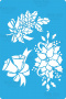 Stencil for crafts 15x20cm "Winter bouquet" #240