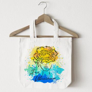 Stencil for decoration XL size (30*30cm), Portrait of a Ukrainian woman with a peony #201 - 2